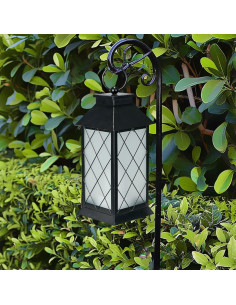 Linterna Solar Colgante Anyperfect 18" Negra Vintage IP65 2