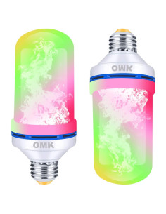 Bombillas LED Efecto Llama OMK 2 Pack 12.7cm Decoración