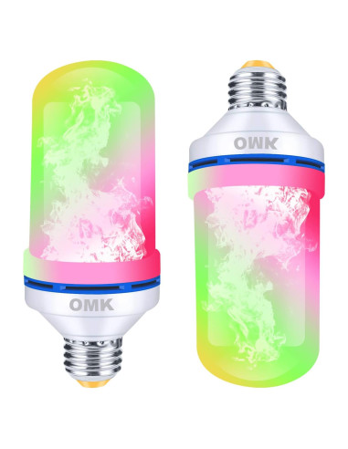 Bombillas LED Efecto Llama OMK 2 Pack 12.7cm Decoración