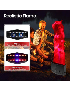 Luz de Llama Falsa LED 100W para Decoración Interior 110-220V 2