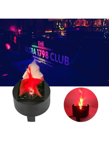 Luz de Llama Falsa LED 3D Lancoon - Paquete de 3 Bombillas