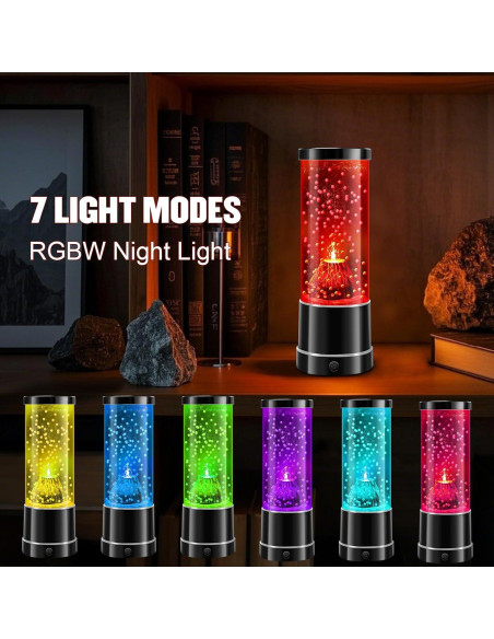 Lámpara Nocturna Volcán SENCU LED Cambiante Color 25.3cm