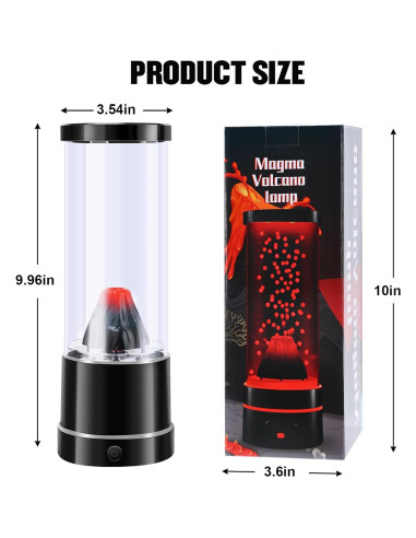 Lámpara Nocturna Volcán SENCU LED Cambiante Color 25.3cm