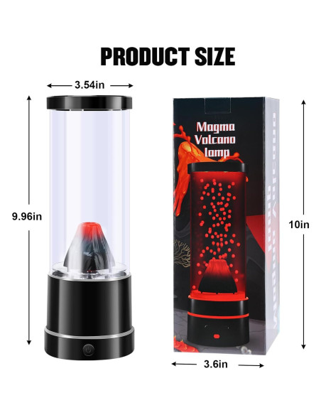 Lámpara Nocturna Volcán SENCU LED Cambiante Color 25.3cm