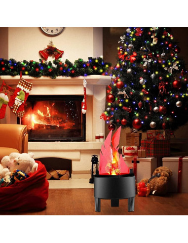 Lámpara de Mesa Eléctrica 3D SHENYANG con Llama Artificial 13cm