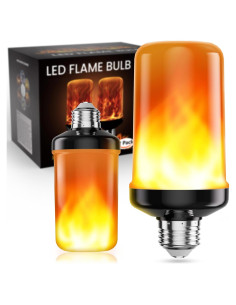 Bombillas LED de Llama Hyrion E26, 4 Modos, 2 Piezas