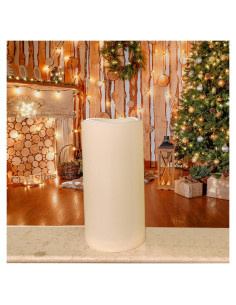 Vela LED Flameless 4x8" Jingtech a Prueba de Agua con Temporizador