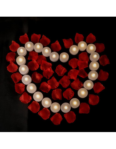 Luces LED de té con control remoto 12 Pack - Blanco cálido