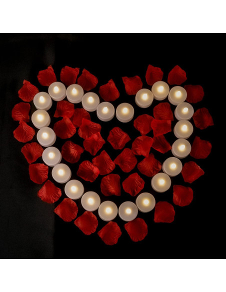 Luces LED de té con control remoto 12 Pack - Blanco cálido