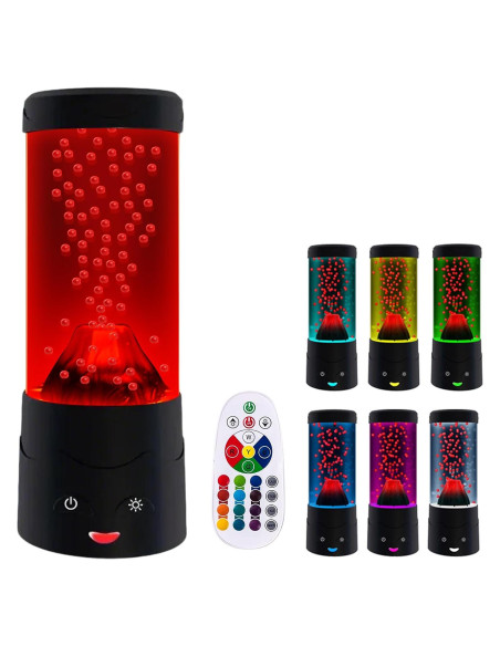 Lámpara Volcán LED Ganbipu con 16 Colores y Bomba Silenciosa