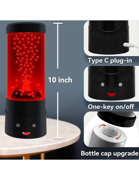 Lámpara Volcán LED Ganbipu con 16 Colores y Bomba Silenciosa