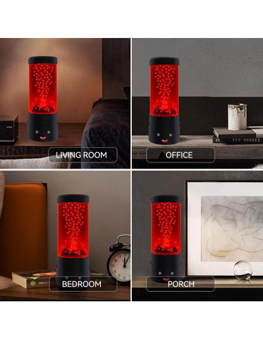 Lámpara Volcán LED Ganbipu con 16 Colores y Bomba Silenciosa