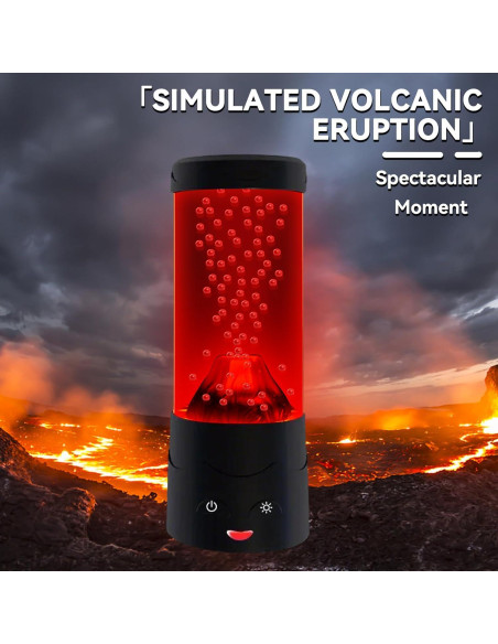 Lámpara Volcán LED Ganbipu con 16 Colores y Bomba Silenciosa