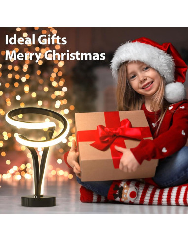 Lámpara de Mesa LED RGB Airnasa Espiral Táctil 29.5cm