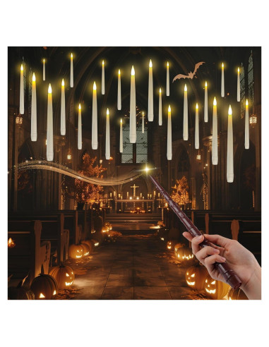 Homemory 20 Velas Flotantes LED con Control Remoto y Temporizador