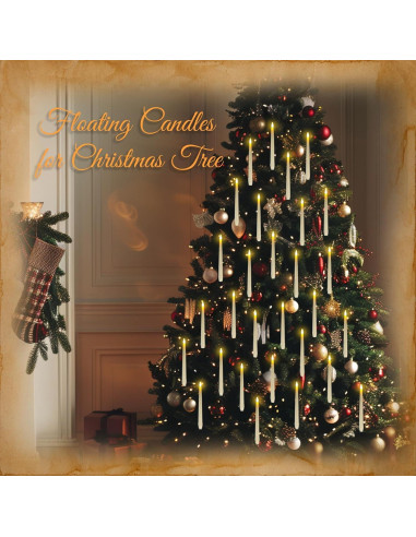 Homemory 20 Velas Flotantes LED con Control Remoto y Temporizador