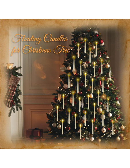 Homemory 20 Velas Flotantes LED con Control Remoto y Temporizador