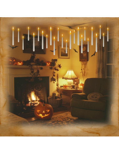 Homemory 20 Velas Flotantes LED con Control Remoto y Temporizador