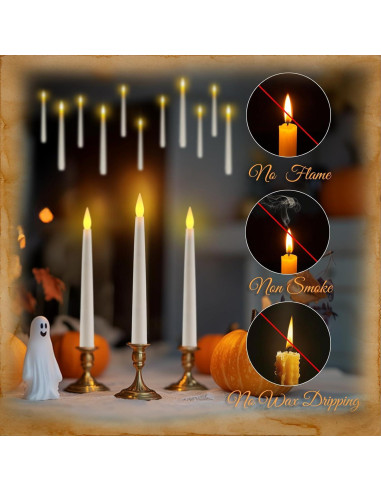 Homemory 20 Velas Flotantes LED con Control Remoto y Temporizador