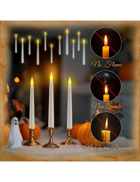 Homemory 20 Velas Flotantes LED con Control Remoto y Temporizador