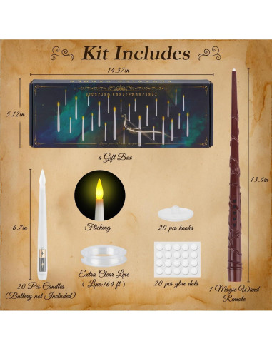 Homemory 20 Velas Flotantes LED con Control Remoto y Temporizador