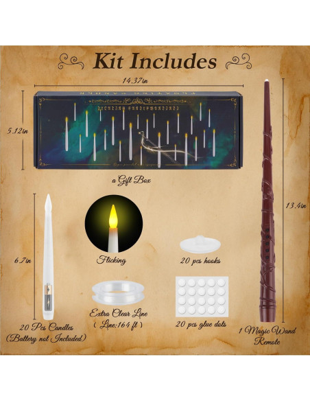 Homemory 20 Velas Flotantes LED con Control Remoto y Temporizador