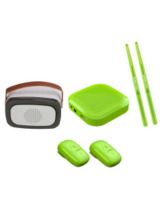 Juego de Batería Electrónica Bewinner Verde con Altavoz