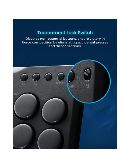 Controlador Arcade JZW-Shop P12 Turbo RGB para Switch/PC/PS4