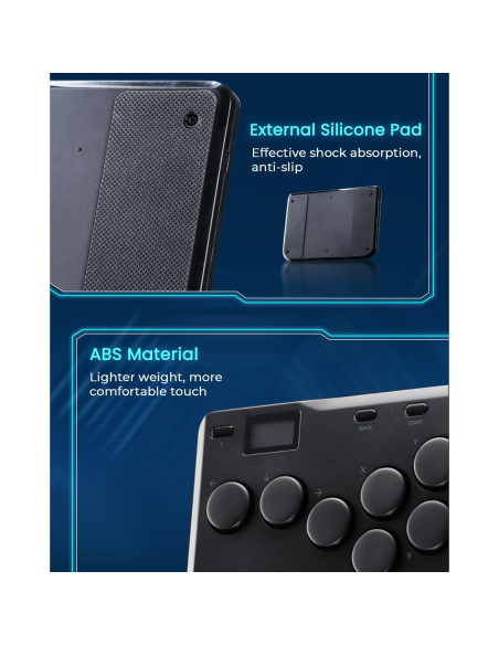 Controlador Arcade JZW-Shop P12 Turbo RGB para Switch/PC/PS4