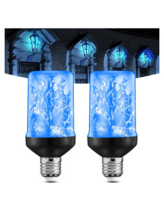 Bombillas LED Efecto Llama Retisee, Sensor Crepúsculo, 2 Pzs