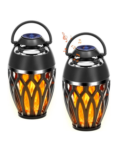 Altavoces Bluetooth Vanten 2 Paquetes con Llama LED IPX5