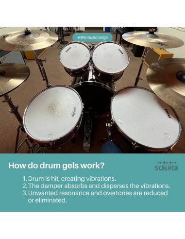 Almohadillas de Gel SoundAssured para Tambores - Paquete 18