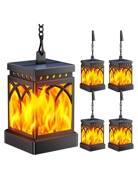 Linternas Solares Colgantes KOOPER 4 Paquete Impermeables Linternas Solares Colgantes KOOPER 4 Paquete Impermeables