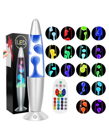 Lámpara de Movimiento Líquido LED RGB Besight 34.3cm Control Remoto