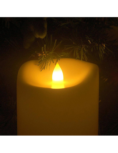 Vela LED de Pilar Impermeable Jingtech 10.16x15.24 cm Paquete de 2