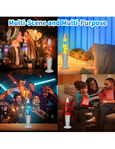 Lámpara de Movimiento Líquido LED RGB Besight 34.3cm Control Remoto