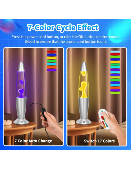 Lámpara de Movimiento Líquido LED RGB Besight 34.3cm Control Remoto