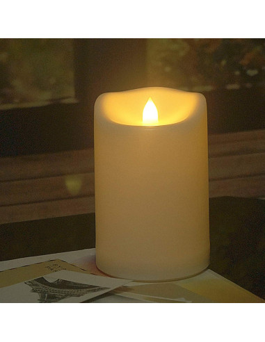 Vela LED de Pilar Impermeable Jingtech 10.16x15.24 cm Paquete de 2
