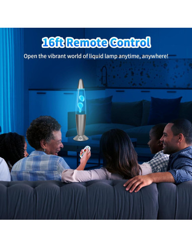 Lámpara de Movimiento Líquido LED RGB Besight 34.3cm Control Remoto