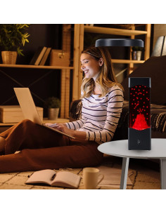 Lámpara de Volcán LED TNOIE - Luz Nocturna Relajante USB 2