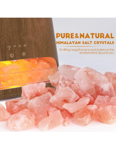 Difusor de Aromaterapia y Lámpara de Sal Salkin 150ml Oscuro 2