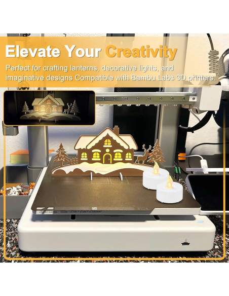 Kit de Lámpara LED HEETHYCOOL para Bambu Labs - 150 Horas RGB