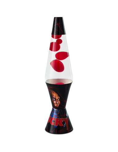 Lámpara de Lava Chucky Spencer Gifts 43 cm Cera Roja