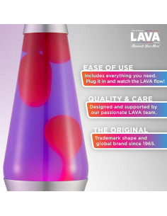 Lámpara de Lava Lava 2121 Púrpura/Rosa 36.83 cm Aluminio 2