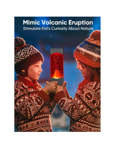 Lámpara Volcán LED SENCU, Luz Nocturna 20.3 cm 2