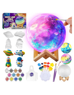 Kit de Lámpara de Luna DIY LAOESE con Pintura y Accesorios
