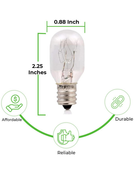 Bombillas Incandescentes T7 15W E12 para Lámparas de Sal - Paquete de 6