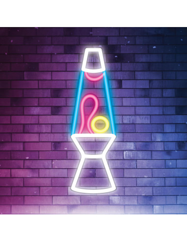 Lámpara de Lava Neon INNOVIBE 35.56 cm Rosa Amarilla LED