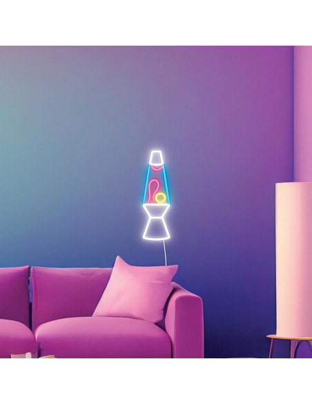 Lámpara de Lava Neon INNOVIBE 35.56 cm Rosa Amarilla LED