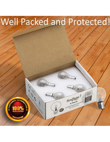 Bombilla Incandescente SouLight S11 E17 25W Paquete de 4